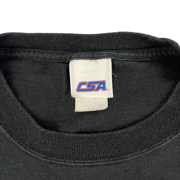 Vtg Y2K CSA Pittsburgh Steelers Super Bowl XL Graphic T-Shirt Size Large Black - Picture 5 of 8